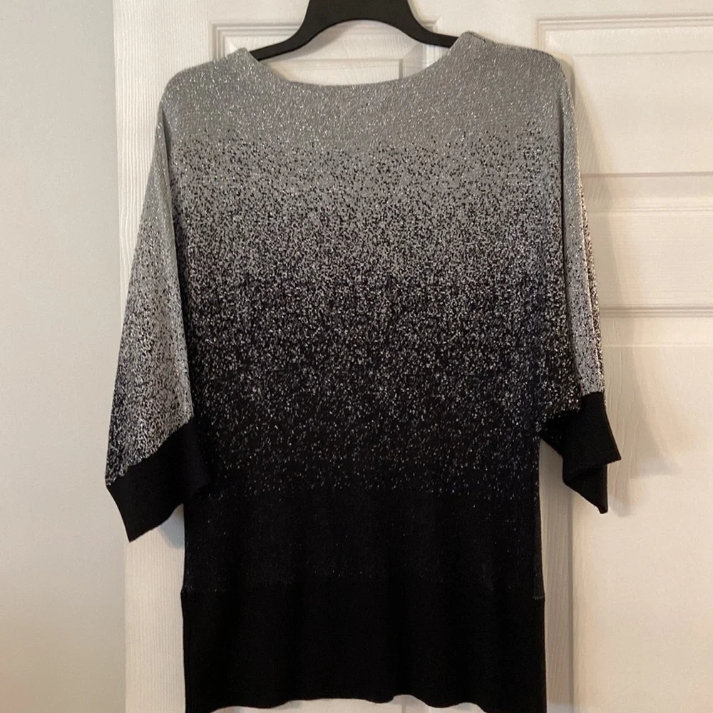 Beautiful Kim Rogers Shirt size PL brand new with tags color silver and black - Picture 6 of 12
